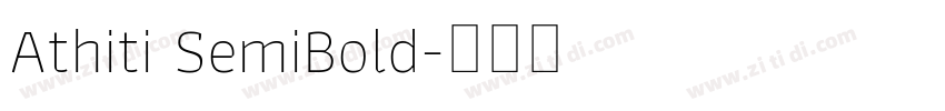 Athiti SemiBold字体转换